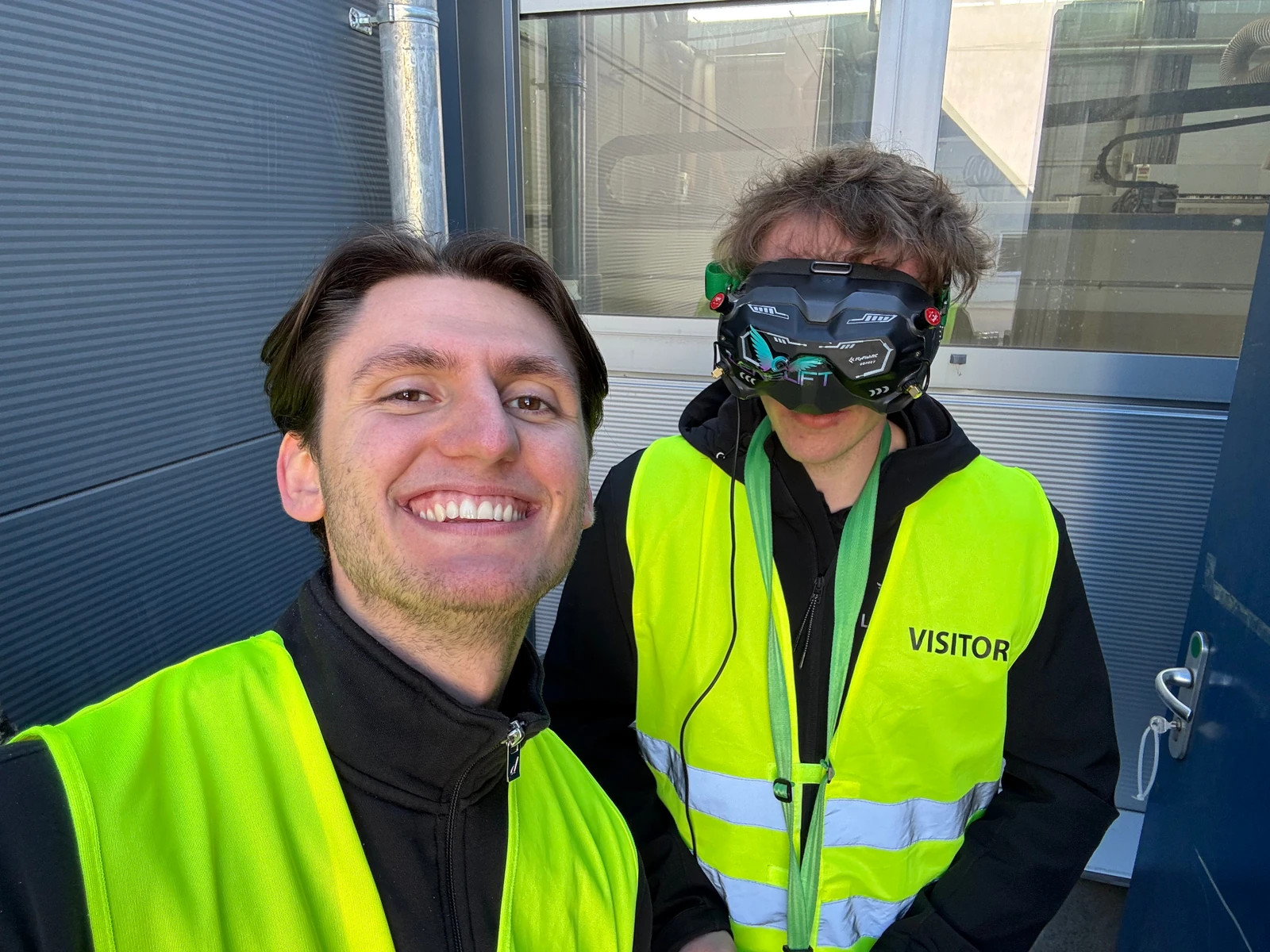 Drone pilots gearing up before an aerial cinematography flight for NextFlow Studios, Munich