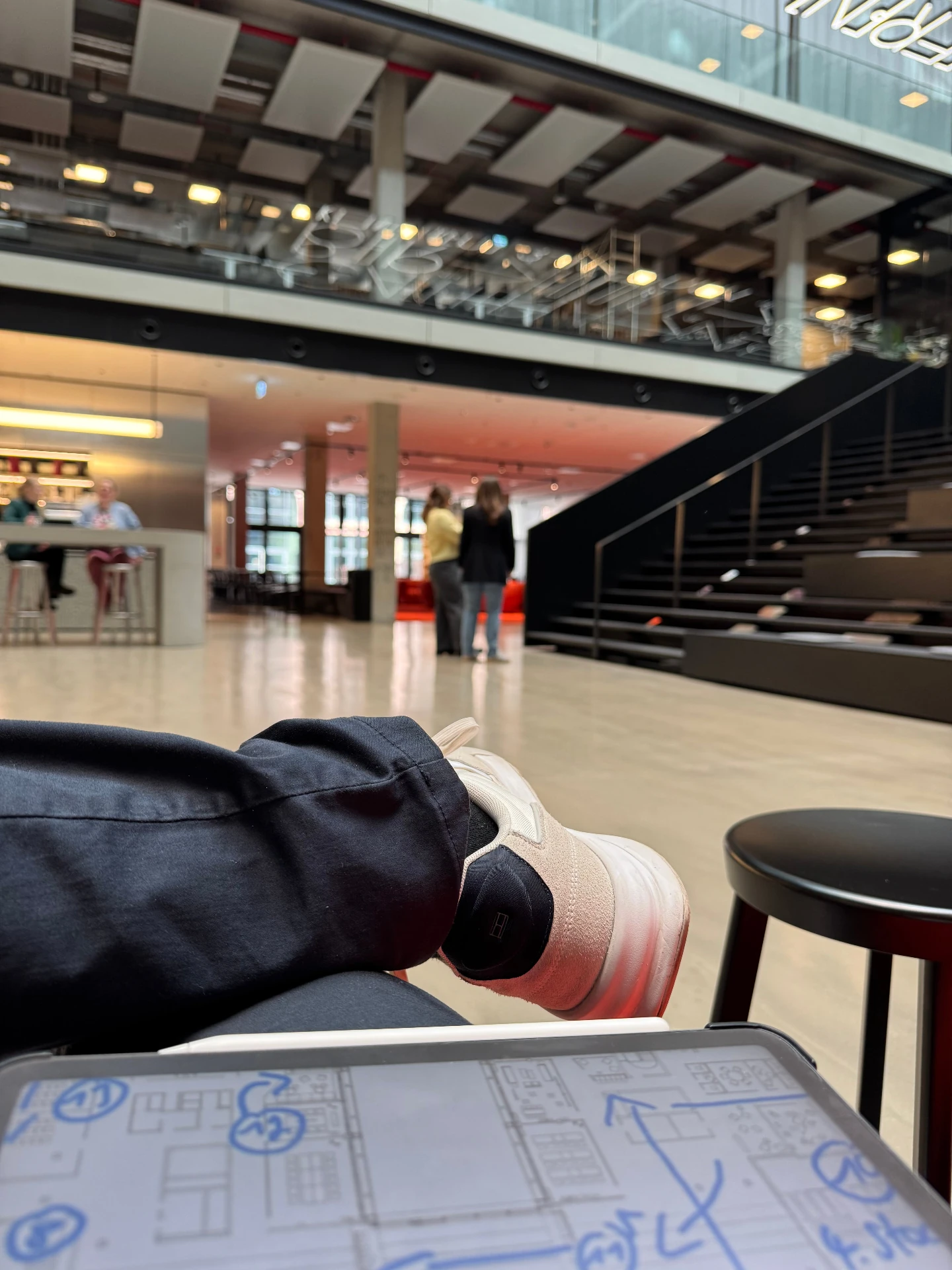 On-site flight planning for a commercial drone video production by NextFlow Studios, Munich