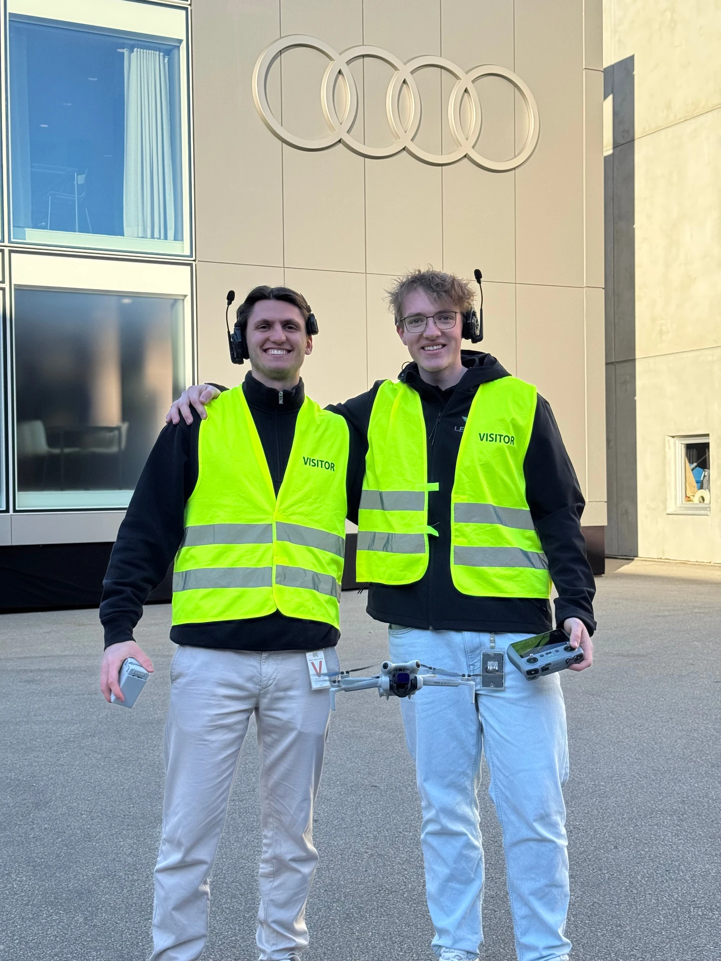 Professional drone equipment of NextFlow Studios for aerial cinematography in Munich
