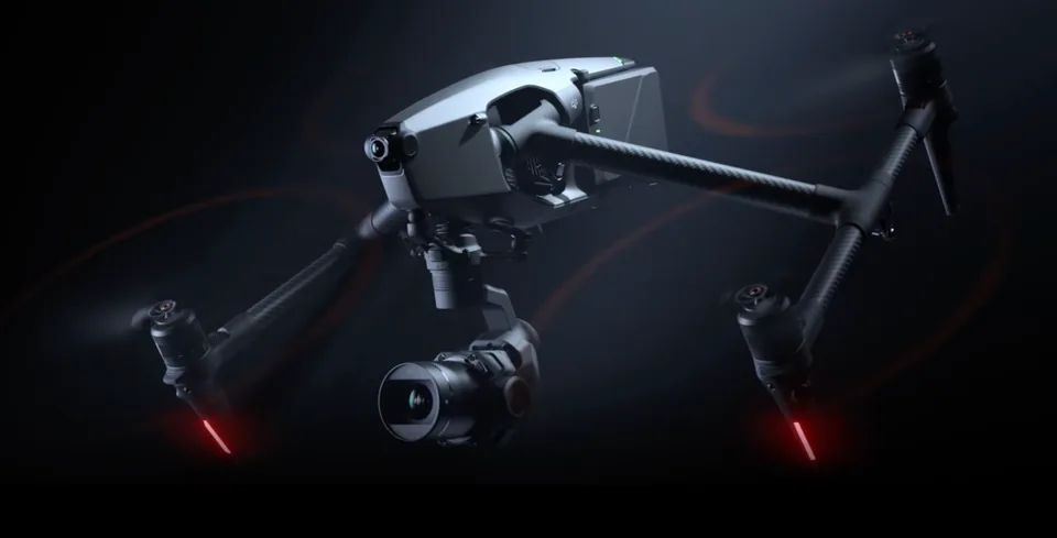 Stabilized Drones — professional camera drone used by NextFlow Studios for aerial cinematography and video production in Munich